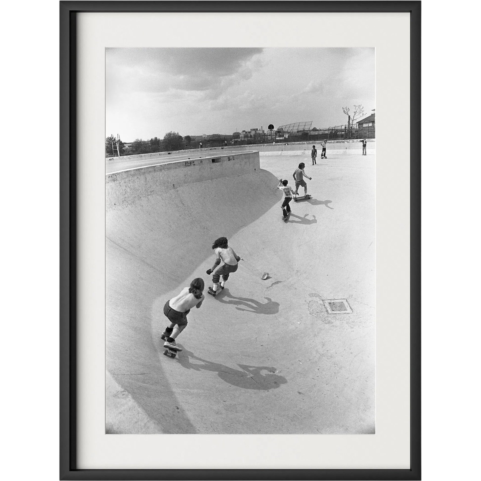 Skateboarding In A Drained Pool II by Four Hands. Made from unique in a unique style.