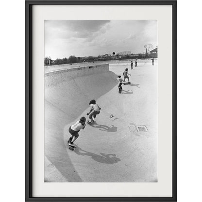 Skateboarding In A Drained Pool II by Four Hands. Made from unique in a unique style.