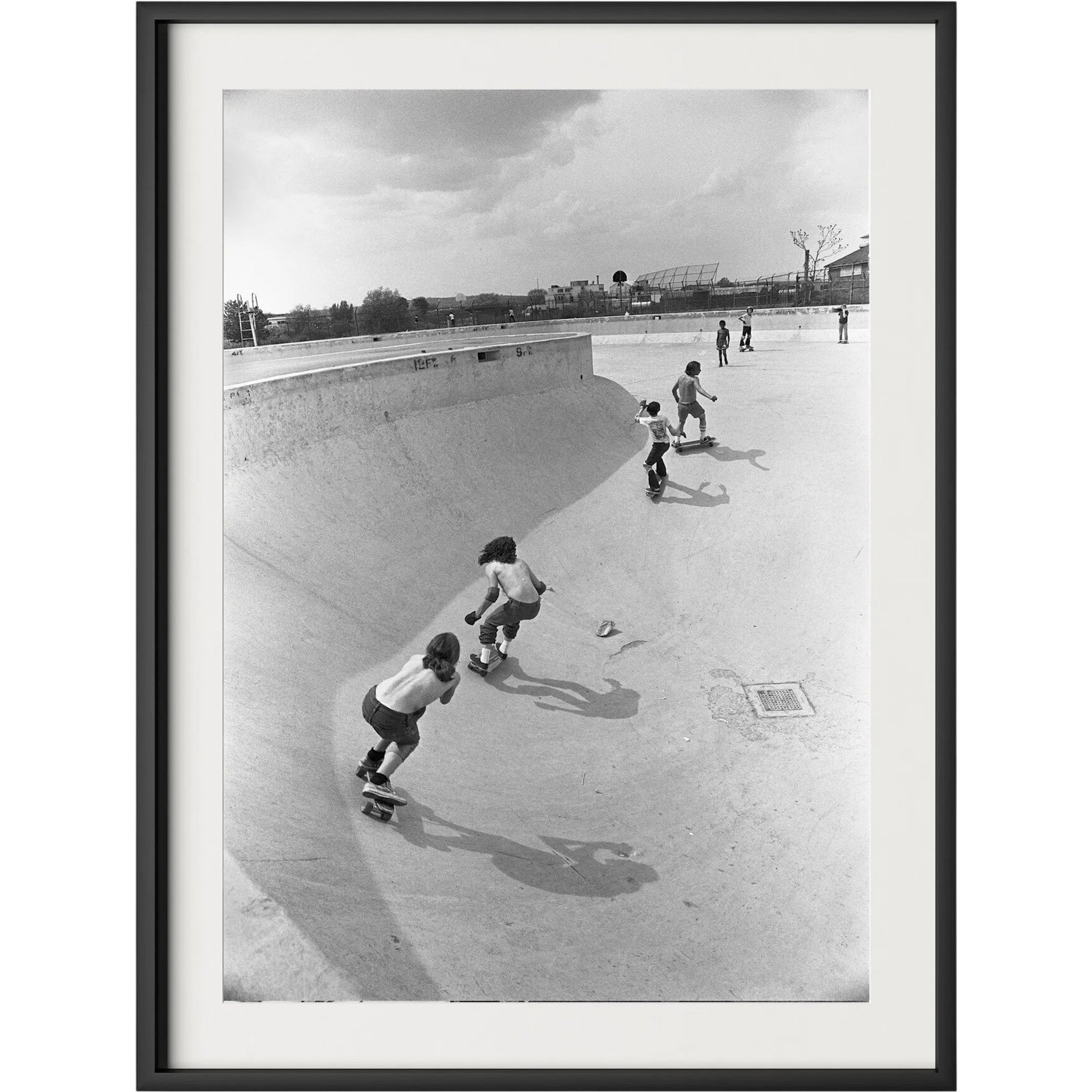 Skateboarding In A Drained Pool II by Four Hands. Made from unique in a unique style.