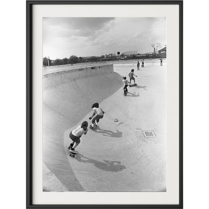 Skateboarding In A Drained Pool II by Four Hands. Made from unique in a unique style.