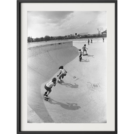 Skateboarding In A Drained Pool II by Four Hands. Made from unique in a unique style.