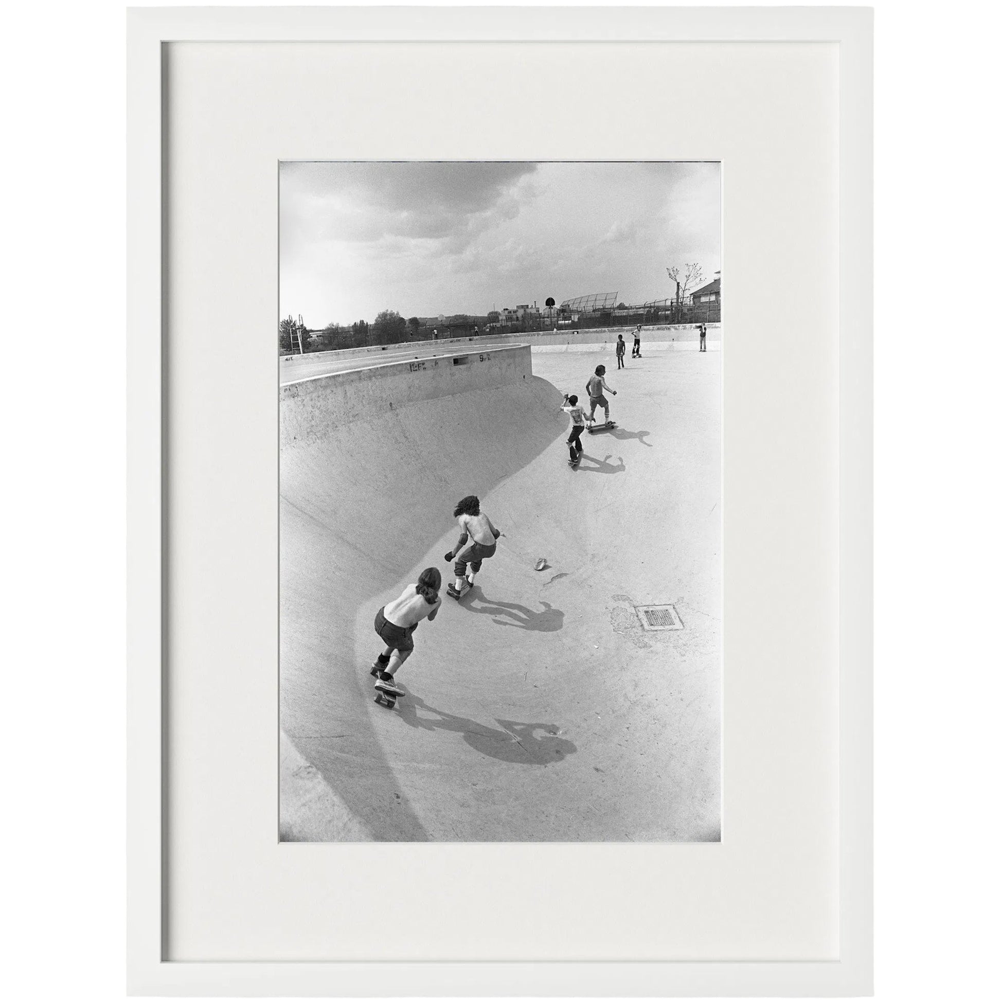 Skateboarding In A Drained Pool II by Four Hands. Made from unique in a unique style.
