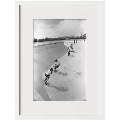 Skateboarding In A Drained Pool II by Four Hands. Made from unique in a unique style.