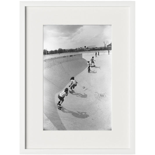 Skateboarding In A Drained Pool II by Four Hands. Made from unique in a unique style.