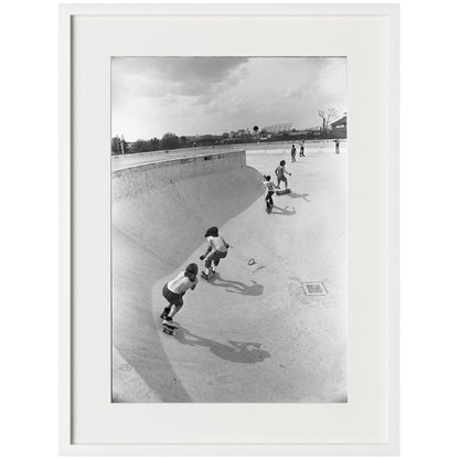 Skateboarding In A Drained Pool II by Four Hands. Made from unique in a unique style.