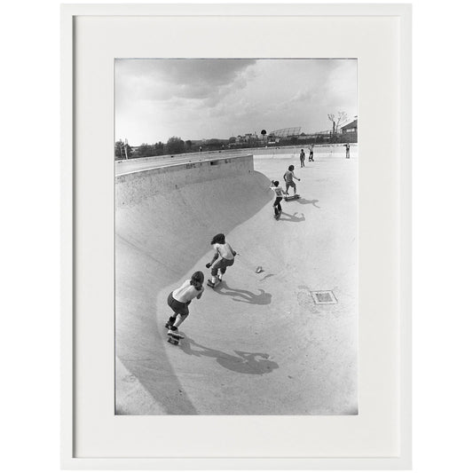 Skateboarding In A Drained Pool II by Four Hands. Made from unique in a unique style.