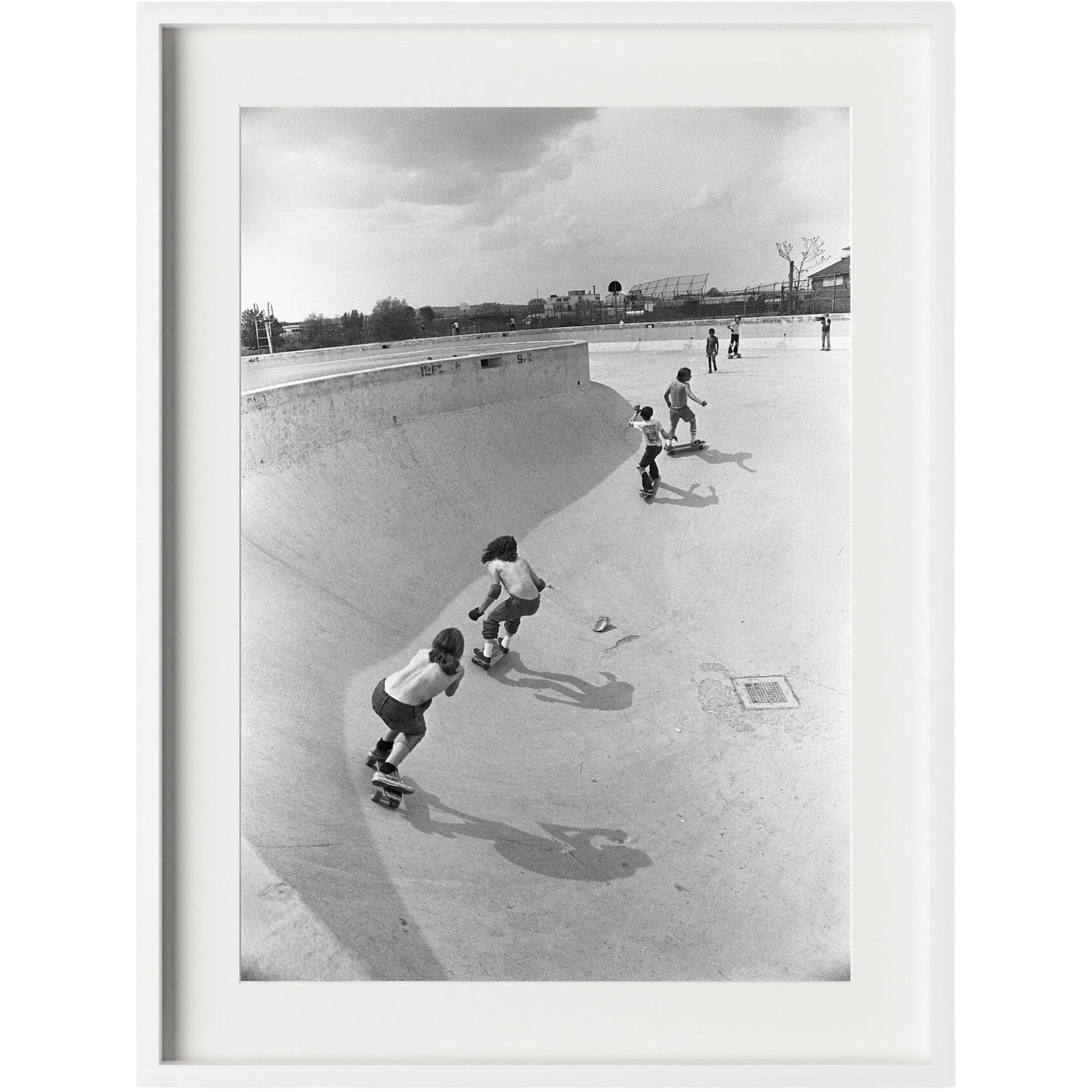 Skateboarding In A Drained Pool II by Four Hands. Made from unique in a unique style.
