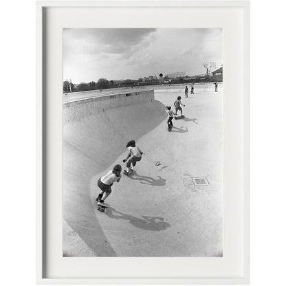 Skateboarding In A Drained Pool II by Four Hands. Made from unique in a unique style.