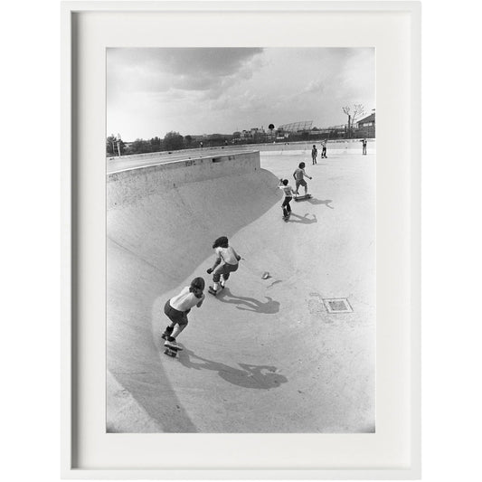 Skateboarding In A Drained Pool II by Four Hands. Made from unique in a unique style.