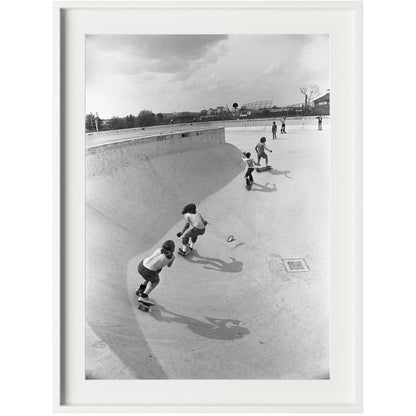 Skateboarding In A Drained Pool II by Four Hands. Made from unique in a unique style.