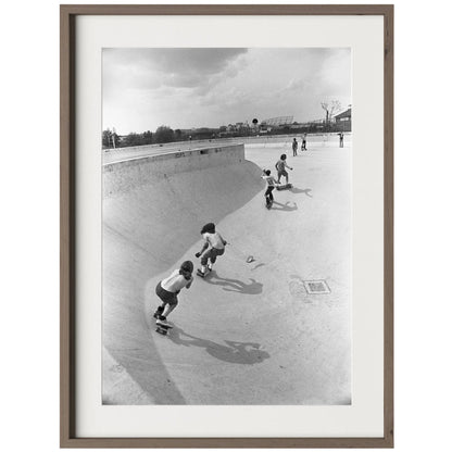 Skateboarding In A Drained Pool II by Four Hands. Made from unique in a unique style.