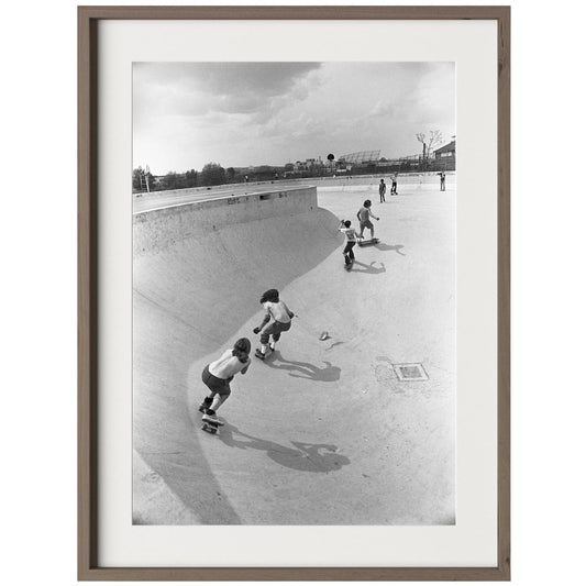 Skateboarding In A Drained Pool II by Four Hands. Made from unique in a unique style.