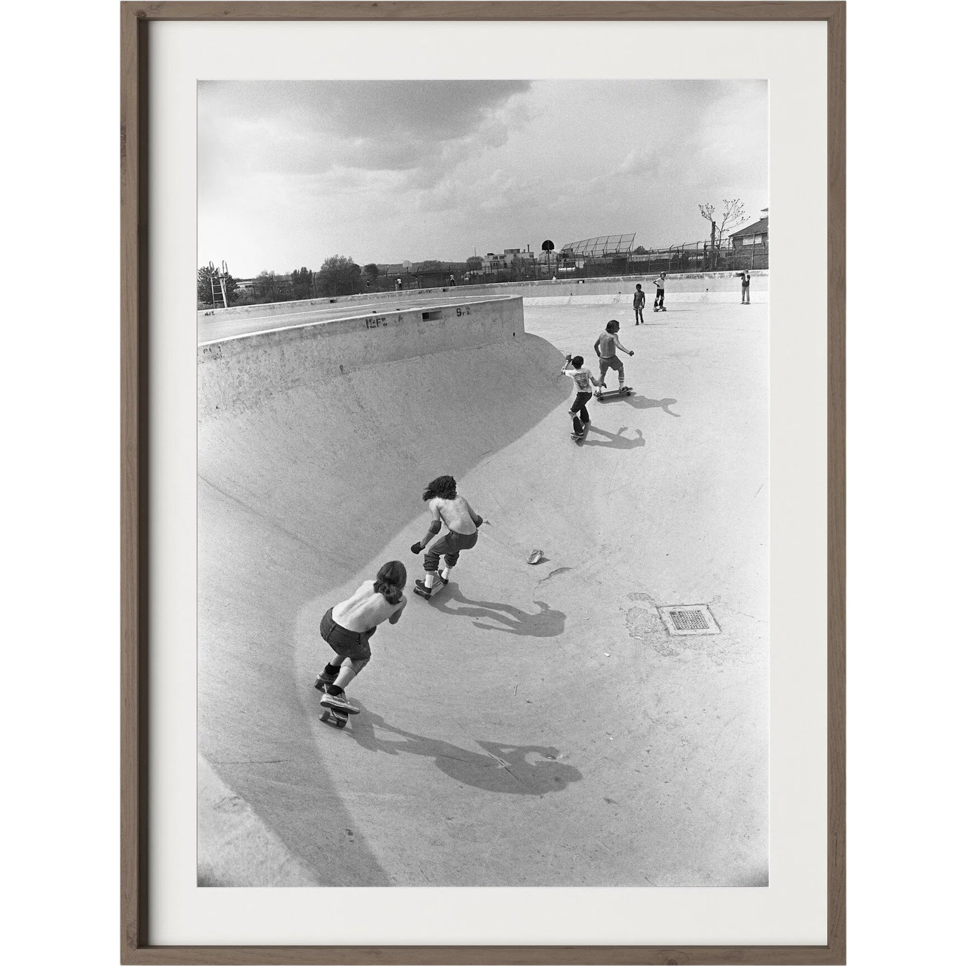 Skateboarding In A Drained Pool II by Four Hands. Made from unique in a unique style.