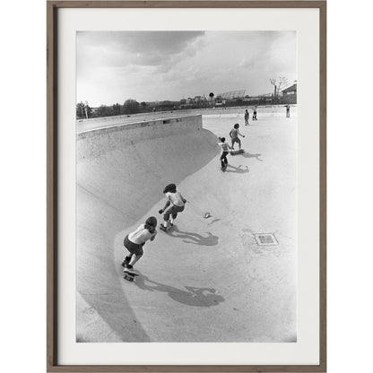 Skateboarding In A Drained Pool II by Four Hands. Made from unique in a unique style.