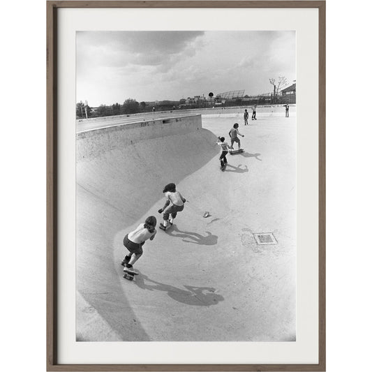 Skateboarding In A Drained Pool II by Four Hands. Made from unique in a unique style.