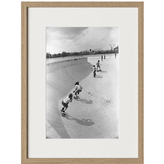 Skateboarding In A Drained Pool II by Four Hands. Made from unique in a unique style.