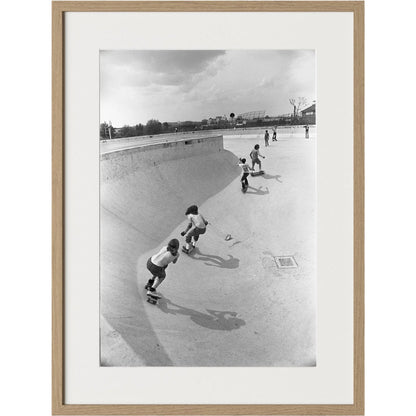 Skateboarding In A Drained Pool II by Four Hands. Made from unique in a unique style.