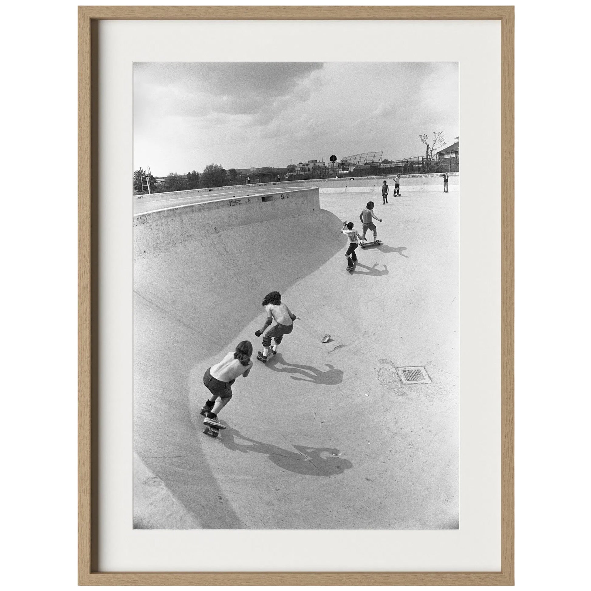Skateboarding In A Drained Pool II by Four Hands. Made from unique in a unique style.
