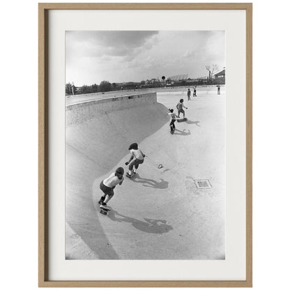 Skateboarding In A Drained Pool II by Four Hands. Made from unique in a unique style.