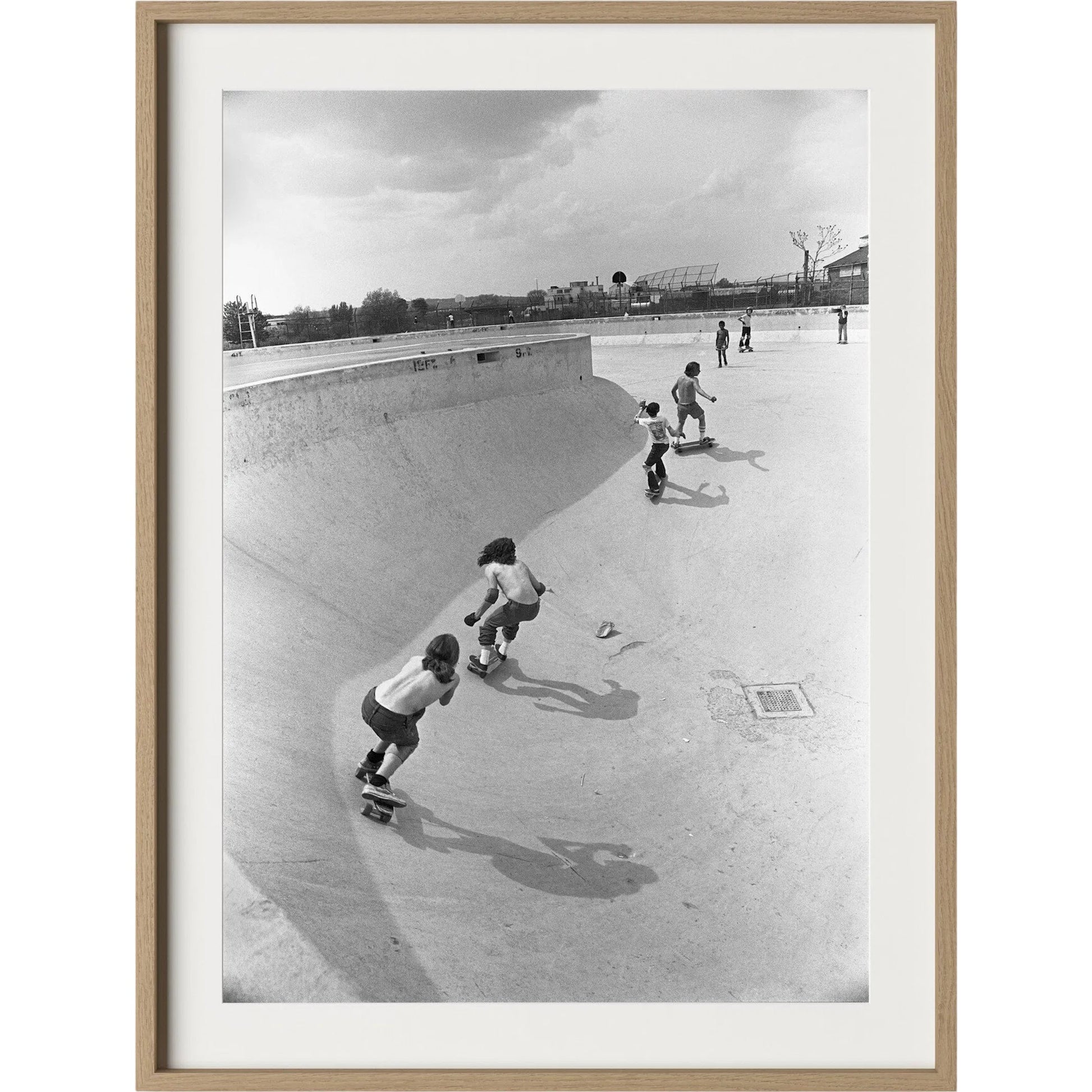 Skateboarding In A Drained Pool II by Four Hands. Made from unique in a unique style.