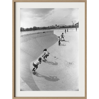 Skateboarding In A Drained Pool II by Four Hands. Made from unique in a unique style.
