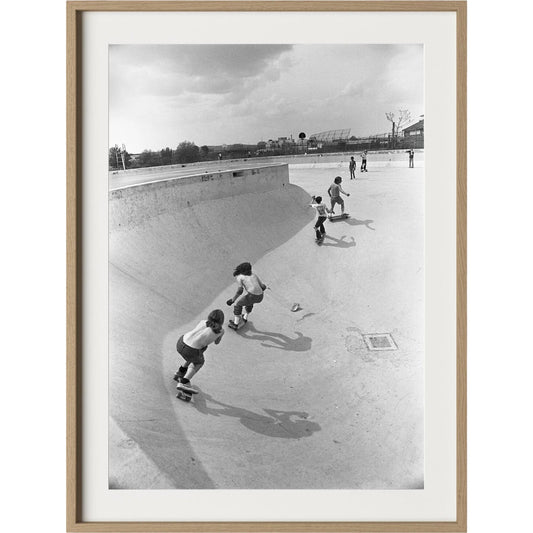 Skateboarding In A Drained Pool II by Four Hands. Made from unique in a unique style.
