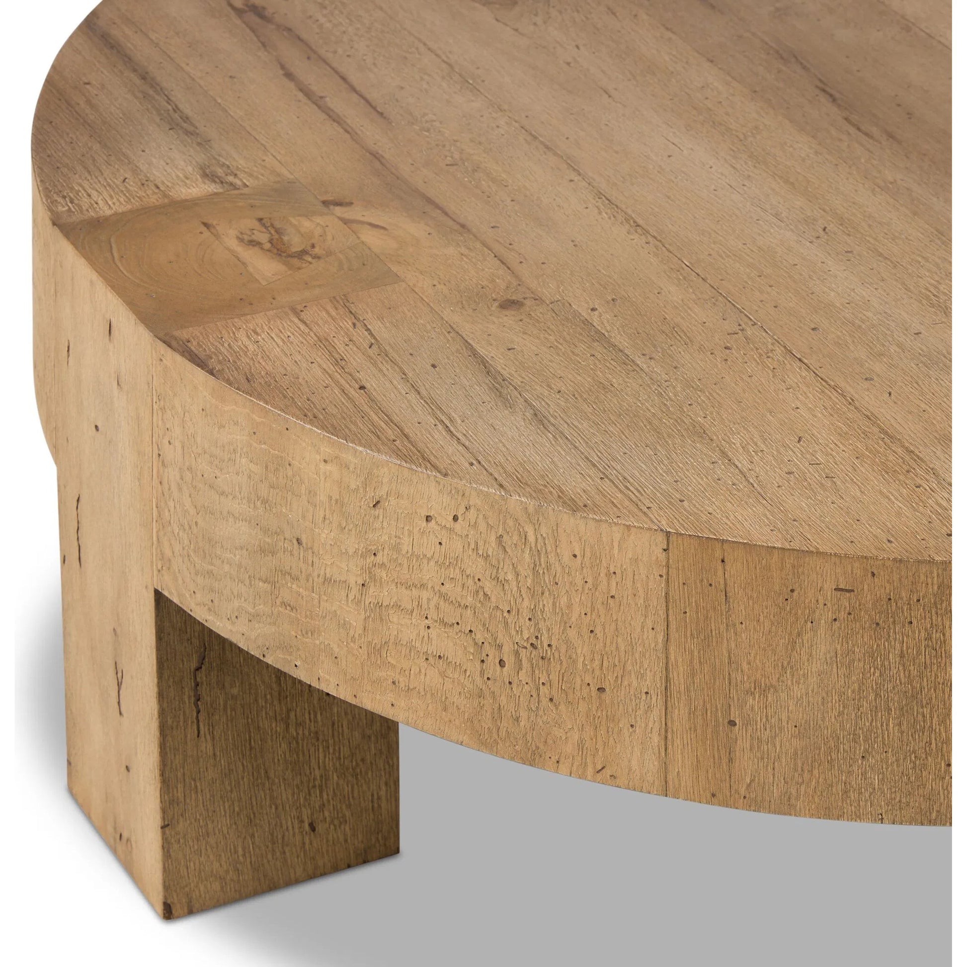 Abaso Round Coffee Table by Four Hands. Made from unique in a unique style.