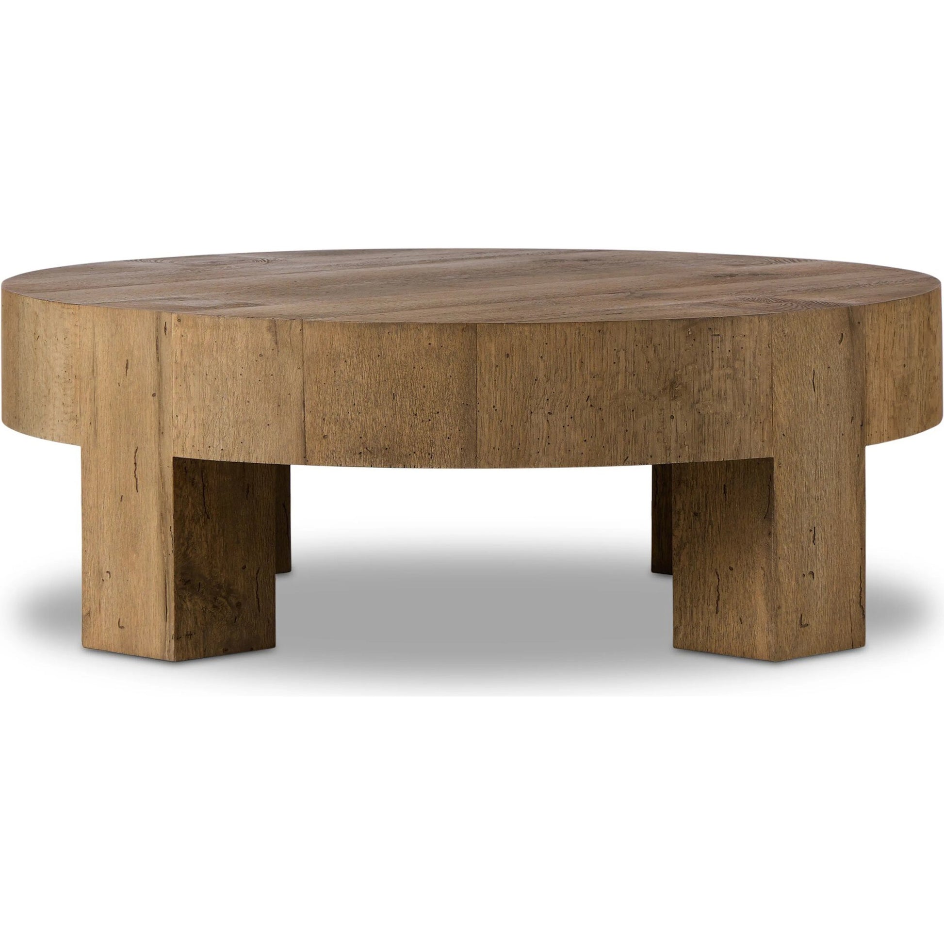Abaso Round Coffee Table by Four Hands. Made from unique in a unique style.