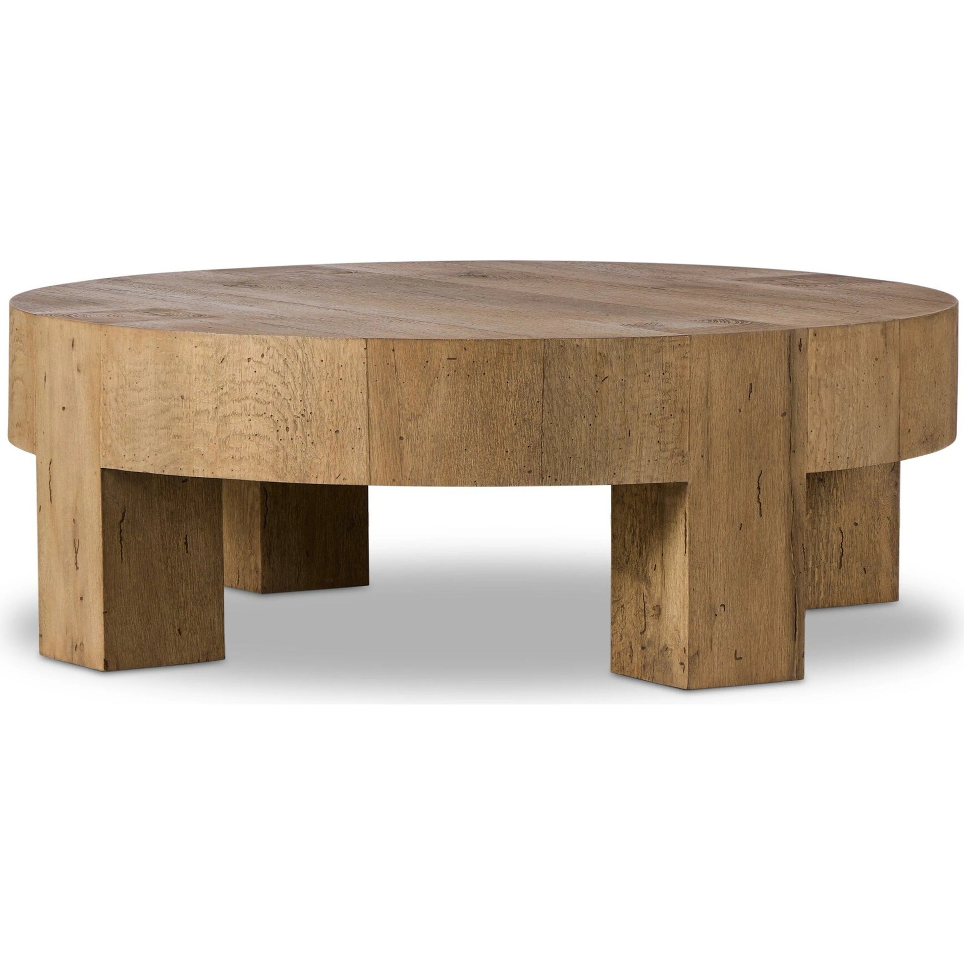 Abaso Round Coffee Table by Four Hands. Made from unique in a unique style.