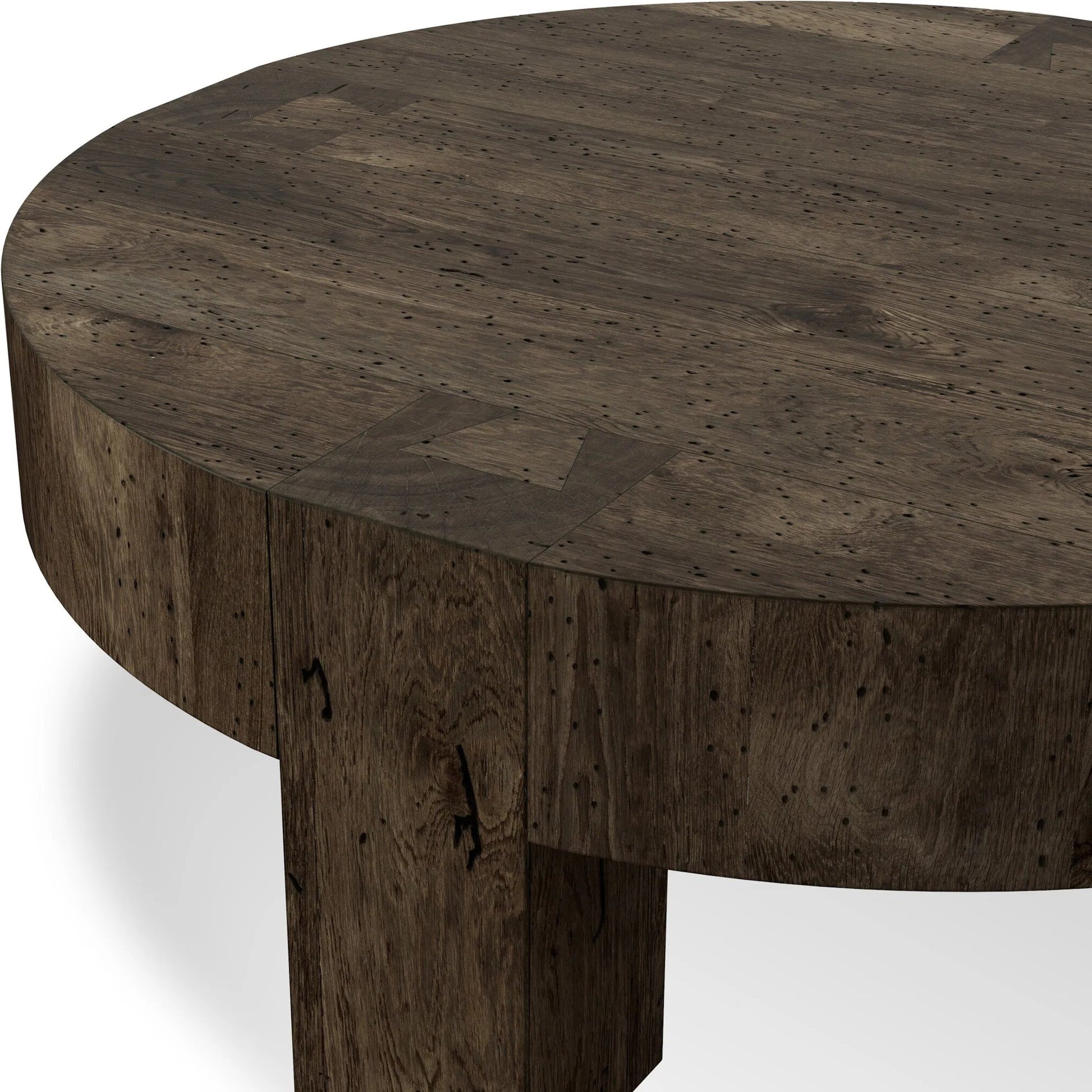 Abaso Round Coffee Table by Four Hands. Made from unique in a unique style.