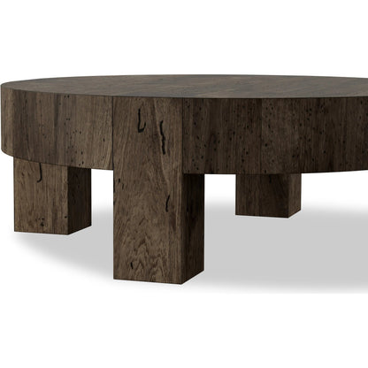 Abaso Round Coffee Table by Four Hands. Made from unique in a unique style.