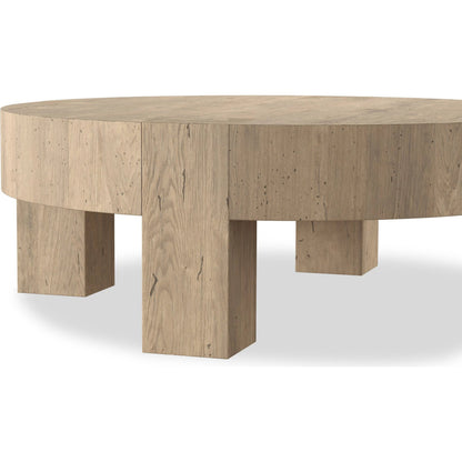 Abaso Round Coffee Table by Four Hands. Made from unique in a unique style.