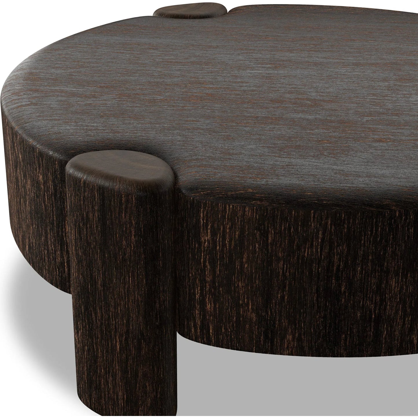 013 SI-2635239 | Closeup | Toman Coffee Table by Four Hands. Made from thick oak veneer, melina solid in a unique style.
