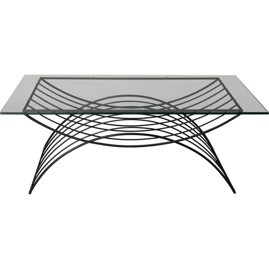 X Metal Coffee Table by Emissary USA in black. Made from unique in a modern style.