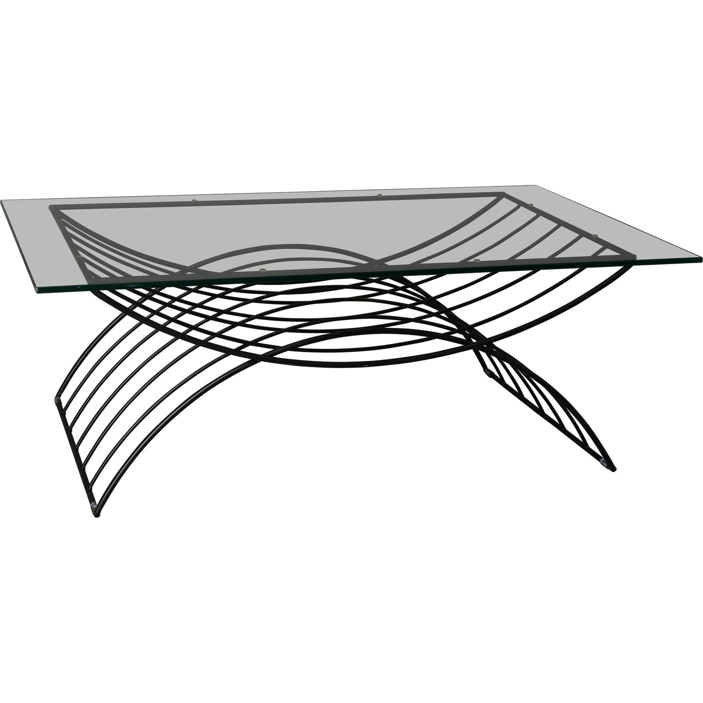 001 SR-698791 | Primary Silo | X Metal Coffee Table by Emissary in black. Made from unique in a modern style.
