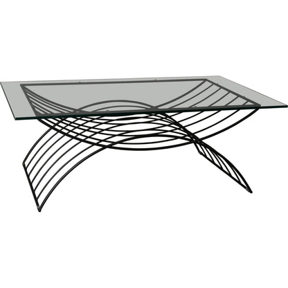X Metal Coffee Table by Emissary in black. Made from unique in a modern style.