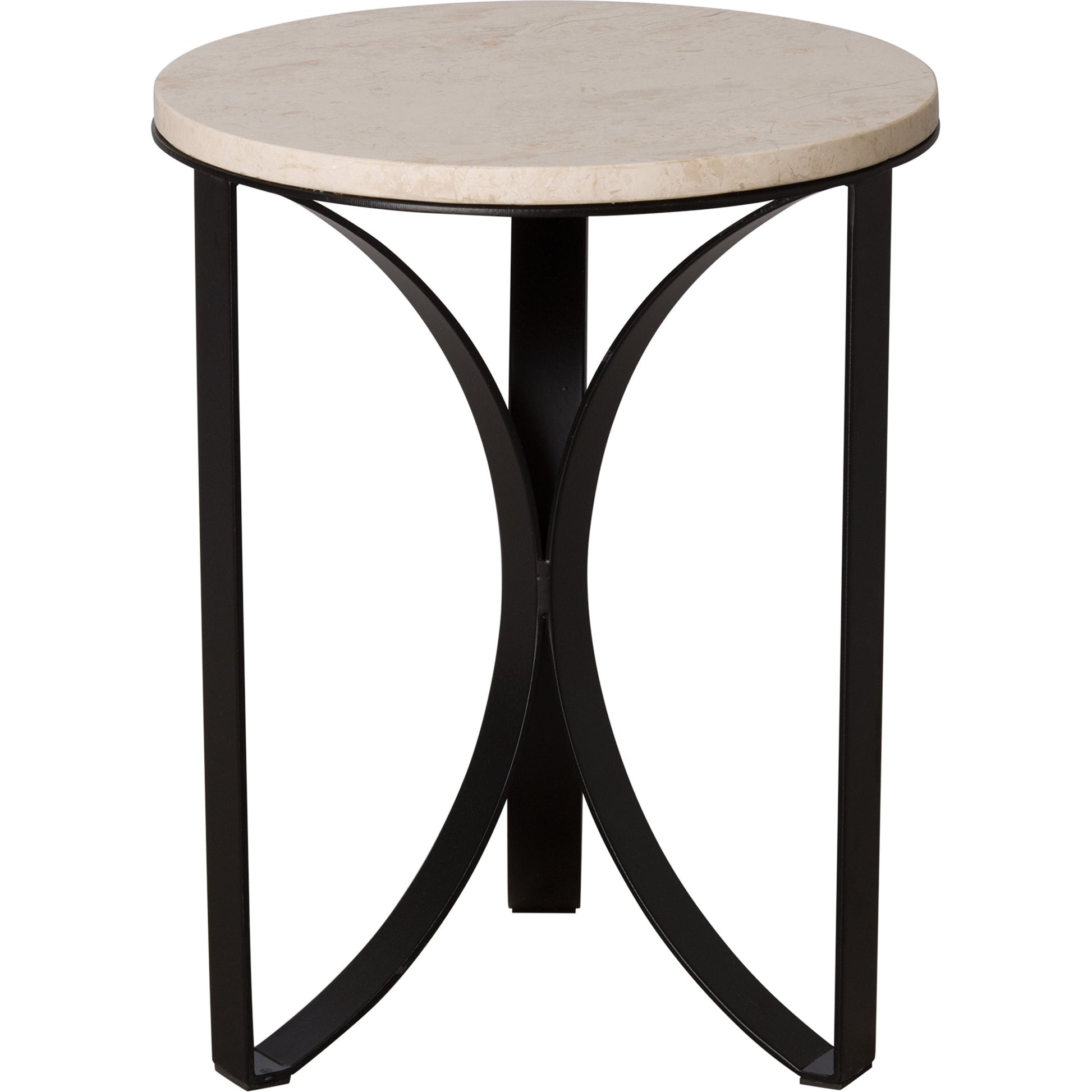 Archer Metal Side Table by Emissary USA in cream. Made from unique in a modern style.
