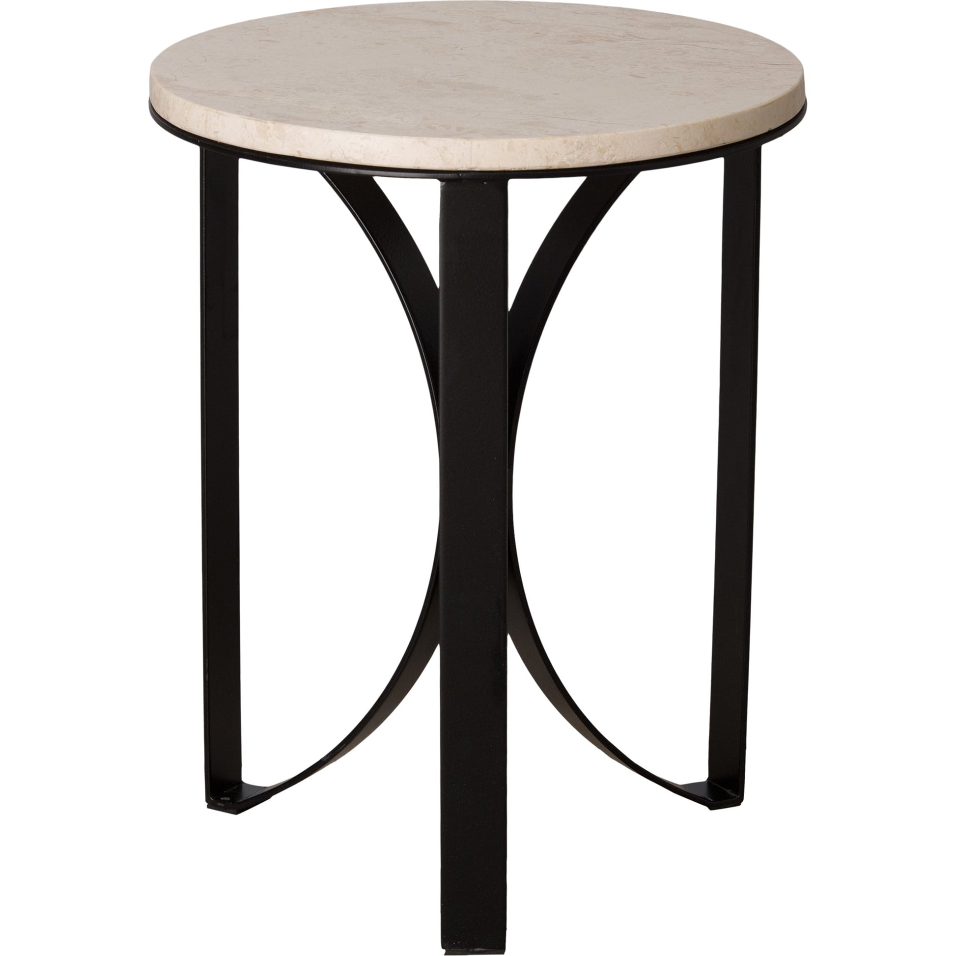 Archer Metal Side Table by Emissary USA in cream. Made from unique in a modern style.
