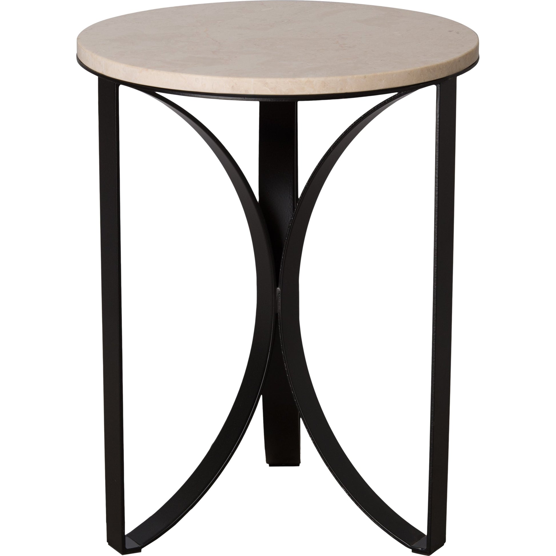 Archer Metal Side Table by Emissary USA in cream. Made from unique in a modern style.