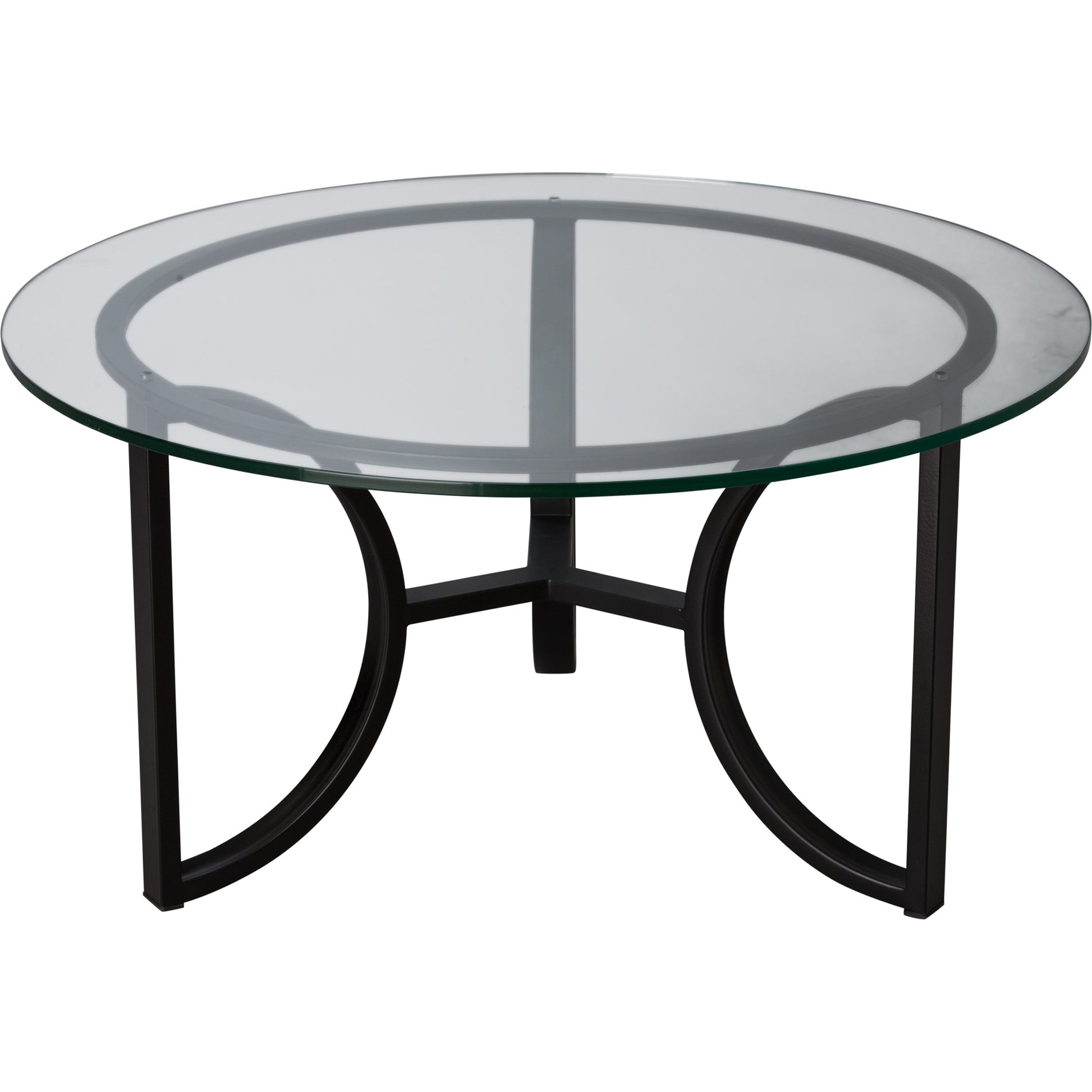Archer Round Metal Coffee Table by Emissary in black. Made from unique in a modern style.
