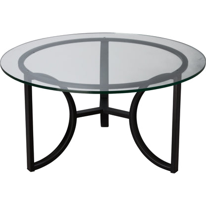 Archer Round Metal Coffee Table by Emissary in black. Made from unique in a modern style.