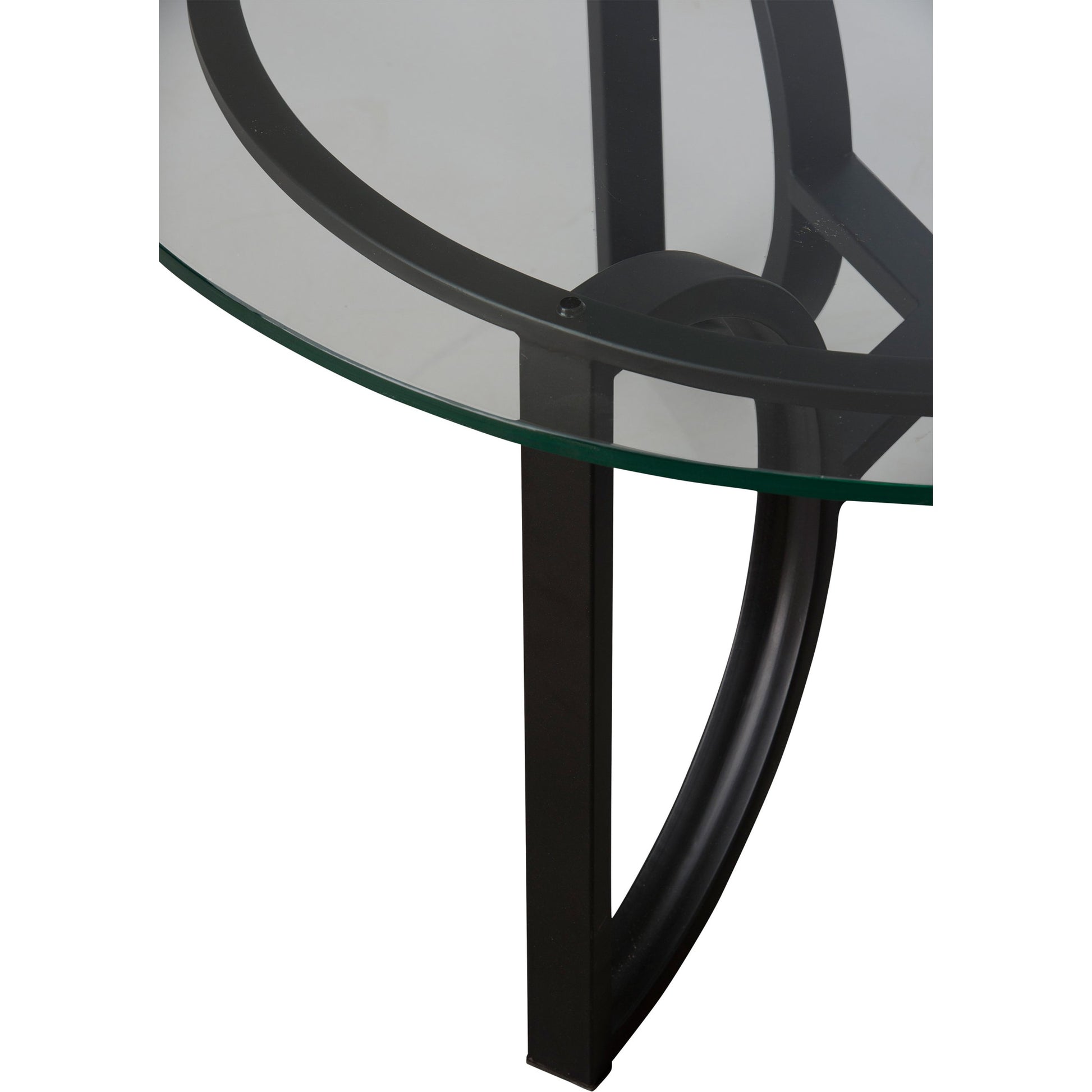 Archer Round Metal Coffee Table by Emissary in black. Made from unique in a modern style.