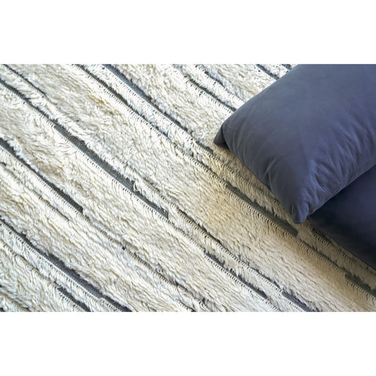 Moroccan 2560 Rug by Exquisite Rugs in ivory, dark gray. Made from new zealand wool in a unique style.