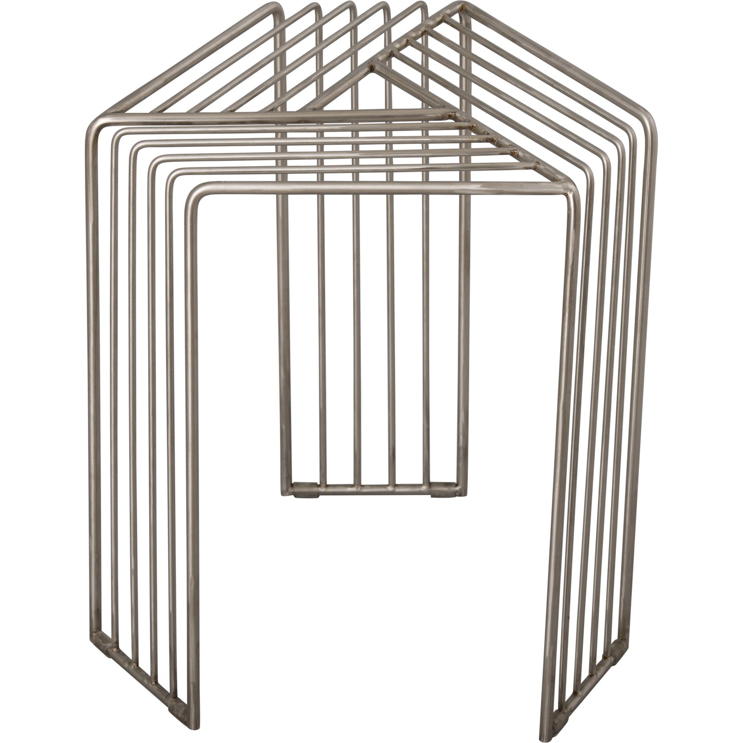 002 SI-2082243 | Additional Silo | Hex Three Leg Side Table by Emissary in polished. Made from stainless steel in a modern style.