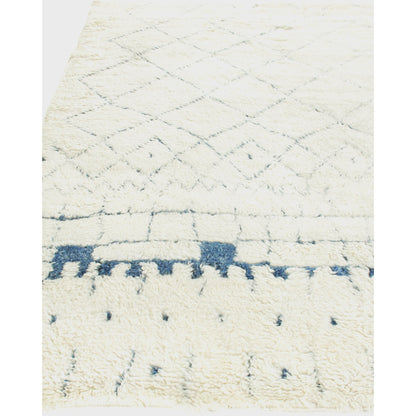 Moroccan 2563 Rug by Exquisite Rugs in ivory, blue. Made from new zealand wool in a unique style.
