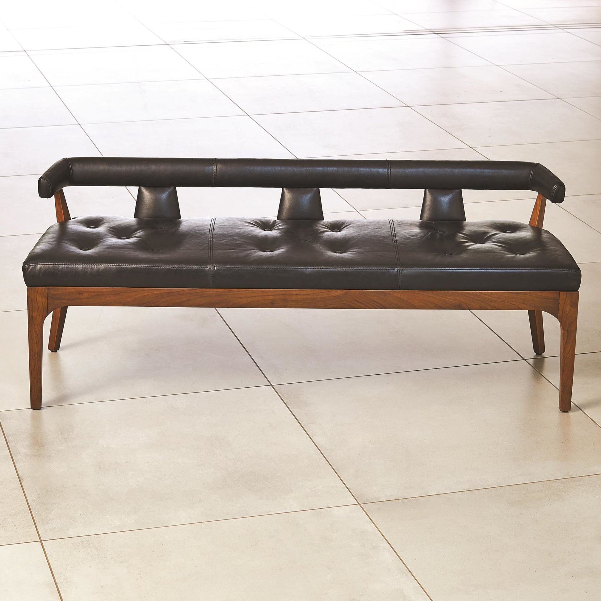 Moderno Bench by Global Views. Made from unique in a modern style.