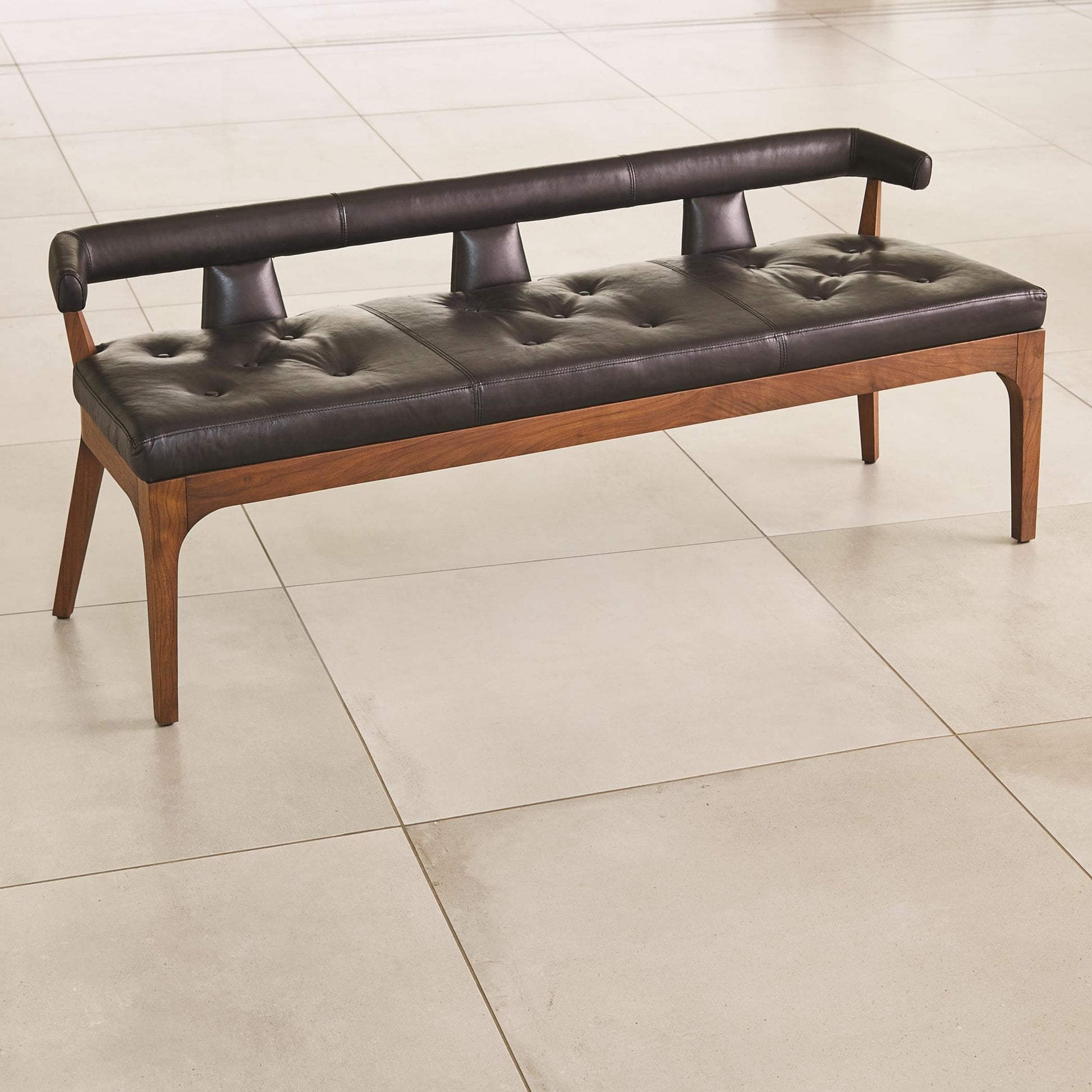 Moderno Bench by Global Views. Made from unique in a modern style.