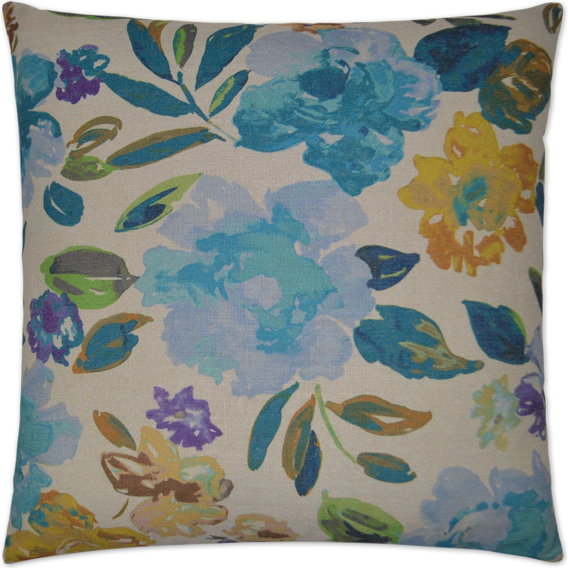 Impression by DV Kap Home in blue, turquoise, teal. Made from 92% polyester, 8% linen in a cottage & farmhouse style.