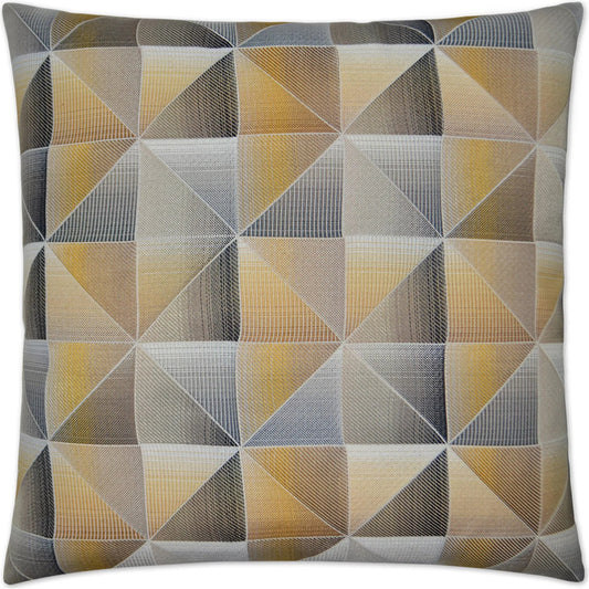 Immortal Pillow by DV Kap Home in yellow. Made from 70% polyester, 30% rayon in a unique style.