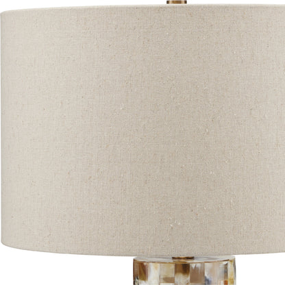 Colevile Table Lamp by Currey and Company. Made from horn, brass, engineered wood in a modern style.
